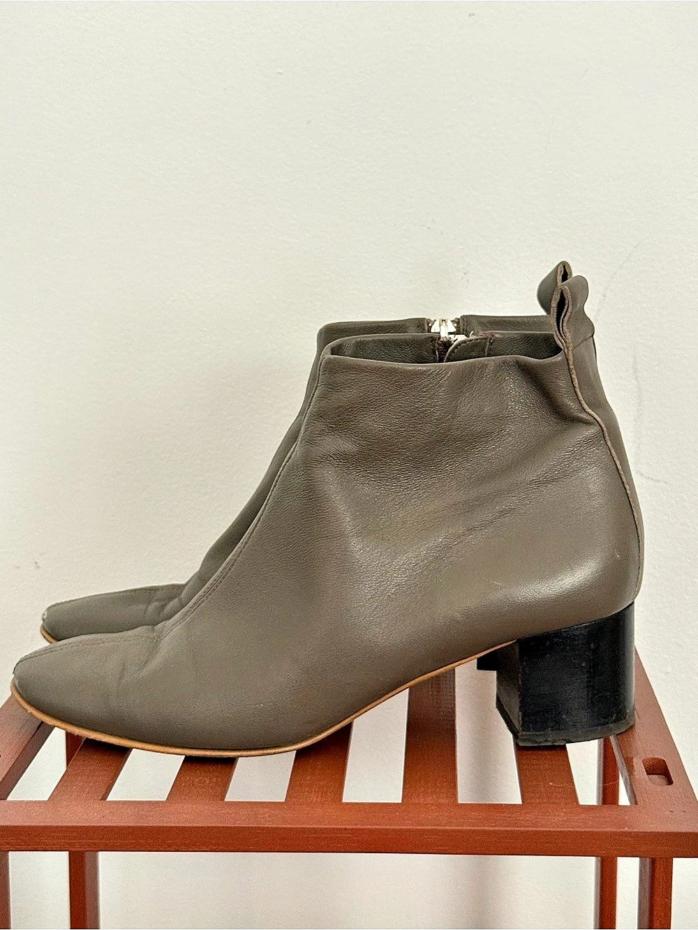 EVERLANE Ankle Boots Gray Heeled Good
